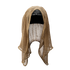 The Condor Sniper Veil in tan features a mesh design with draped sides and an open front, shown against a plain white background.