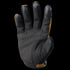 The Condor Shooter Glove, shown palm side up, features a black design with textured fingertip grip and a reinforced palm.