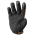 The Condor Shooter Glove, shown palm side up, features a black design with textured fingertip grip and a reinforced palm.