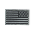 The Condor Reversed Flag Patch is a grayscale embroidered patch depicting the United States flag, with stars and stripes in shades of gray.