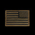 The Condor Reversed Flag Patch features a black and olive drab U.S. flag with stars on the upper right, designed for tactical use on military uniforms.