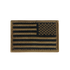 The Condor Reversed Flag Patch features a black and olive drab U.S. flag with stars on the upper right, designed for tactical use on military uniforms.
