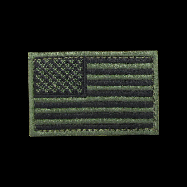 The Condor US Flag Patch features a subdued green and black design, ideal for law enforcement or bushcraft fans, shown on a white background.