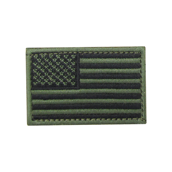The Condor US Flag Patch features a subdued green and black design, ideal for law enforcement or bushcraft fans, shown on a white background.