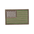 The Condor US Flag Patch features a subdued camouflage design with green and tan stripes, white stars on a green field, and a brown border—ideal for military or EDC use.