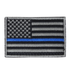 The Condor US Flag Patch features a black and white American flag with a single blue stripe across the center, honoring First Responder service and dedication.