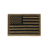 The Condor US Flag Patch features a subdued black and olive horizontal flag with stars in the upper left, honoring military service on a white background.