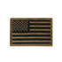 The Condor US Flag Patch features a subdued black and olive horizontal flag with stars in the upper left, honoring military service on a white background.