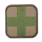 The Condor Medic Patch features a green cross on a tan background with a dark brown border—ideal for EDC or bushcraft enthusiasts.