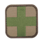 The Condor Medic Patch features a green cross on a tan background with a dark brown border—ideal for EDC or bushcraft enthusiasts.