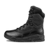 The Condor Brigade 8" Tactical Boots - Zip (Black) feature a high ankle, textured sole, reinforced panels, and lace-up closure, displayed in side profile against a plain white background.