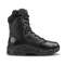 The Condor Brigade 8" Tactical Boots - Zip (Black) feature a rugged sole, reinforced toe, and side zipper for durability and support.