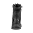 The Condor Brigade 8" Tactical Boots - Zip (Black) are shown from the back, featuring a reinforced heel, textured sole, and "Condor" branding on the upper heel.