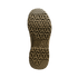 The image shows the sole of the Condor Brigade 8" Tactical Boots - Zip (Coyote Brown) featuring a hexagonal and cross-shaped tread pattern with "CONDOR" printed near the center.