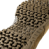 Close-up of the textured, hexagonal-patterned sole of the Condor Brigade 8" Tactical Boots - Zip (Coyote Brown), highlighting detailed tread design for superior grip.