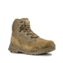 The Condor Brigade 6" Tactical Boots in Coyote Brown feature a sturdy rubber sole, suede and mesh upper, reinforced toe, lace-up front, and ankle support, displayed against a plain white background.