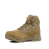 Condor Brigade 6" Tactical Boots in Coyote Brown feature a rugged sole, suede/synthetic upper, reinforced heel/toe, lace-up front, and high ankle support. Shown on a plain white background.