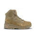 The Condor Brigade 6" Tactical Boots in Coyote Brown feature a reinforced toe, mesh panels, rugged sole, and high ankle support. Shown from the side on a plain white background.