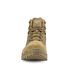 Front view of Condor Brigade 6" Tactical Boots in Coyote Brown, featuring laces, mesh fabric, and a textured rubber sole, displayed on a plain white background.