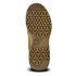 The image shows the sole of a Condor Brigade 6" Tactical Boot in coyote brown, featuring a honeycomb-patterned tread and the word "CONDOR" displayed near the arch.
