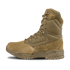 The Condor Brigade 8" Tactical Boots - AR670, in tan, feature a high ankle, rugged sole, reinforced toe, and lace-up front. Shown from the side on a white background.