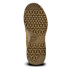 The image shows the sole of the Condor Brigade 8" Tactical Boots - AR670 in tan, featuring a hexagonal geometric tread pattern and the word "CONDOR" printed near the arch.