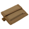 The Condor Vault Tri-Fold Wallet is a tan, rectangular fabric wallet with a front zipper pocket and flap closure, designed for first responders or military use.