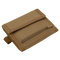 The Condor Vault Tri-Fold Wallet is a tan, rectangular fabric wallet with a front zipper pocket and flap closure, designed for first responders or military use.