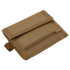The Condor Vault Tri-Fold Wallet is a tan, rectangular fabric wallet with a front zipper pocket and flap closure, designed for first responders or military use.