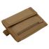 The Condor Vault Tri-Fold Wallet is a tan, rectangular fabric wallet with a front zipper pocket and flap closure, designed for first responders or military use.