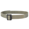 The Condor BDU Belt is a gray nylon web belt with a black rectangular metal buckle, displayed in a circular arrangement, ideal for law enforcement or military use.