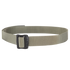 The Condor BDU Belt is a gray nylon web belt with a black rectangular metal buckle, displayed in a circular arrangement, ideal for law enforcement or military use.