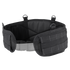The Condor Battle Belt Gen II features adjustable straps, side padding, multiple attachment loops, and a front plastic buckle. Shown here in black against a white background.
