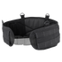 The Condor Battle Belt Gen II features adjustable straps, side padding, multiple attachment loops, and a front plastic buckle. Shown here in black against a white background.