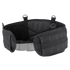 The Condor Battle Belt Gen II features adjustable straps, side padding, multiple attachment loops, and a front plastic buckle. Shown here in black against a white background.