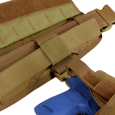 The Condor Battle Belt Gen II in Scorpion OCP securely holds training gear, making it ideal for military or law enforcement training scenarios.