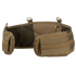 The Condor Battle Belt Gen II features a tan color, padded mesh backing, multiple attachment loops, and MOLLE webbing for modular gear attachment.