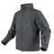 The Condor Summit Softshell Jacket is a gray tactical jacket designed for EDC or range trips, featuring multiple zippered chest, arm, and sleeve pockets. Displayed on a plain background.
