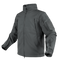 The Condor Summit Softshell Jacket is a gray tactical jacket designed for EDC or range trips, featuring multiple zippered chest, arm, and sleeve pockets. Displayed on a plain background.