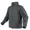 The Condor Summit Softshell Jacket is a gray tactical jacket designed for EDC or range trips, featuring multiple zippered chest, arm, and sleeve pockets. Displayed on a plain background.