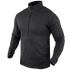 The Condor Base II Zip Pullover is a black long-sleeve top with a quarter-zip front and high collar, shown on a plain background.