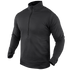 The Condor Base II Zip Pullover is a black long-sleeve top with a quarter-zip front and high collar, shown on a plain background.