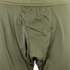 Close-up view of Condor Base II Mid-Weight Drawer mens underwear in green with a front fly and tactical-inspired textured fabric.