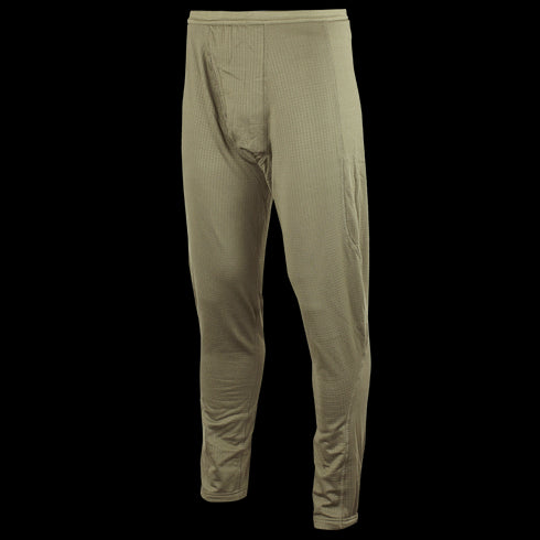 The Condor Base II Mid-Weight Drawer is a light brown, full-length thermal pant with an elastic waistband, perfect for bushcraft activities, shown against a plain background.