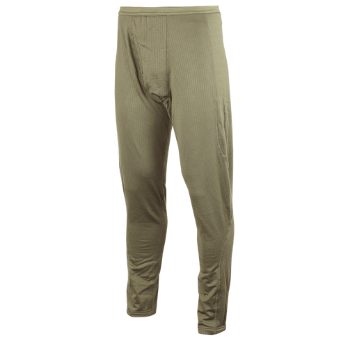 The Condor Base II Mid-Weight Drawer is a light brown, full-length thermal pant with an elastic waistband, perfect for bushcraft activities, shown against a plain background.