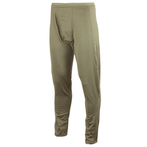 The Condor Base II Mid-Weight Drawer is a light brown, full-length thermal pant with an elastic waistband, perfect for bushcraft activities, shown against a plain background.