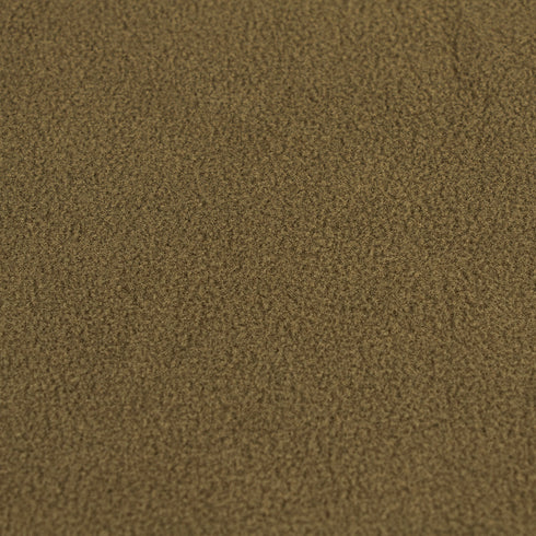 Close-up of the Condor Quarter Zip Pullovers brown suede fabric, highlighting its soft, textured, and slightly uneven surface—perfect for bushcraft gear or military-inspired accessories.