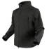The Condor Summit Zero Softshell Jacket is a black zip-up jacket with multiple zippered pockets on the chest, sleeves, and arms, displayed on a plain background.