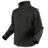 The Condor Summit Zero Softshell Jacket is a black zip-up jacket with multiple zippered pockets on the chest, sleeves, and arms, displayed on a plain background.