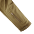 Close-up of the Condor Summit Softshell Jacket sleeve, showing a zippered pocket, stitched seam, and Velcro cuff strap for enhanced warmth and protection in cold weather.